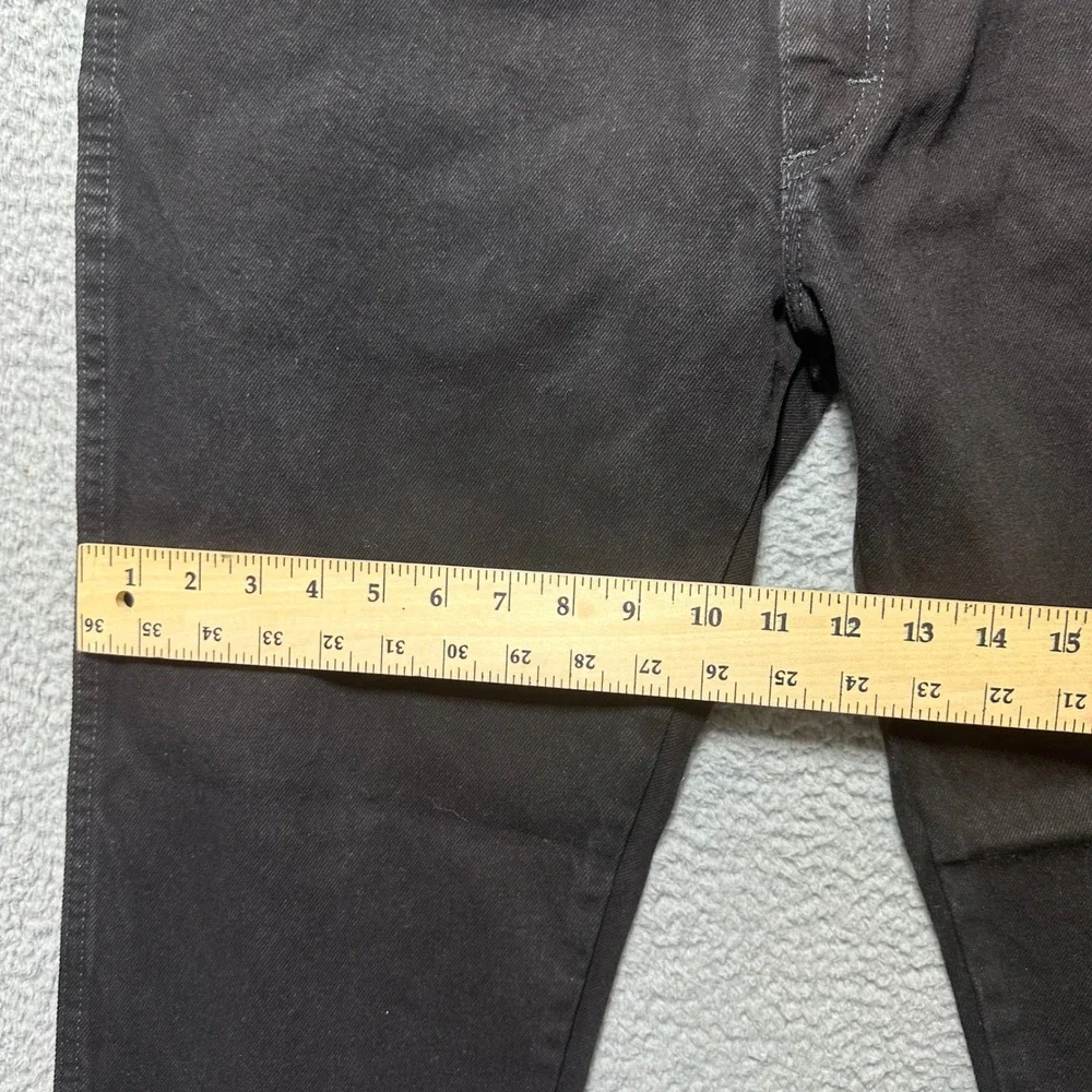 Rustler Jeans Men's Size‎ 36x29 Black Denim Straight Leg 100% Cotton 1087619CB